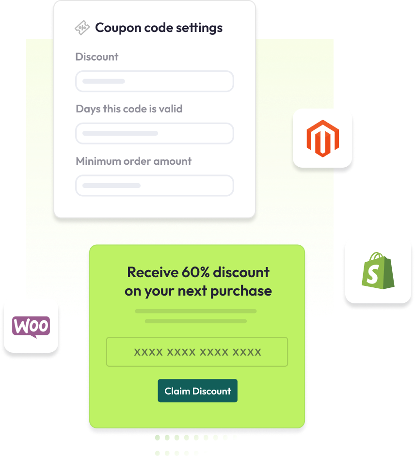 Create automatic coupon codes