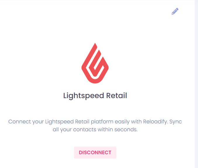 Lightspeed Retail integration Reloadify